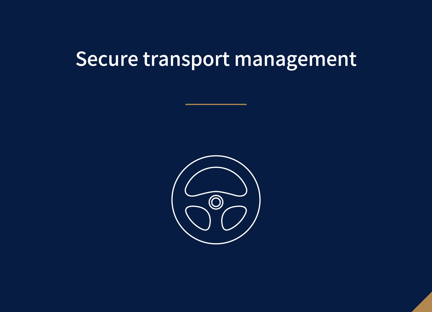 Secure transport management